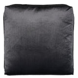 Schumacher Graphite 18" x 18" Venetian Silk Velvet Pillow
