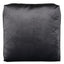 Schumacher Graphite 22" x 22" Venetian Silk Velvet Pillow