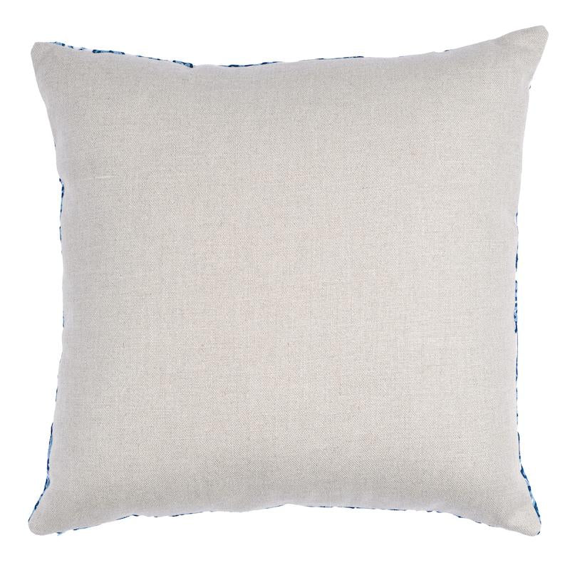 Schumacher Delft 22" x 22" Claremont Crewel Pillow