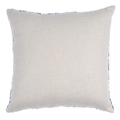 Schumacher Delft 22" x 22" Claremont Crewel Pillow