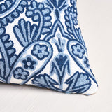 Schumacher Claremont Crewel Delft 22" x 22" Pillow