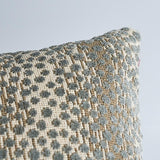 Schumacher Mineral 22" x 22" Nakuru Linen Velvet Pillow