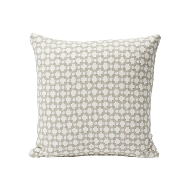 Schumacher Stone/White 16" x 16" Betwixt Pillow