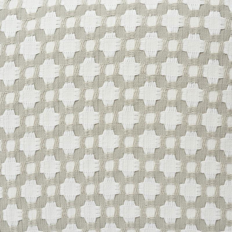 Schumacher Betwixt Stone/White 18" x 18" Pillow