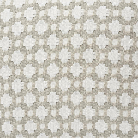 Schumacher Stone/White 22" x 22" Betwixt Pillow