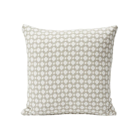 Schumacher Stone/White 22" x 22" Betwixt Pillow