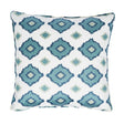 Schumacher Sikar Embroidery Sky Blue 20" x 20" Pillow