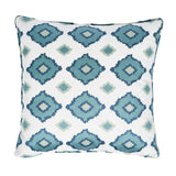 Schumacher Sikar Embroidery Sky Blue 20" x 20" Pillow