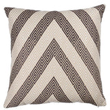 Schumacher Charcoal 22" x 22" Nebaha Embroidery Pillow