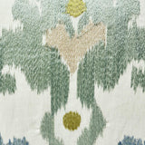 Schumacher Sky 18" x 18" Raja Embroidery Pillow