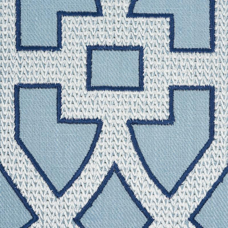 Schumacher Sky 18" x 18" Don'T Fret Pillow