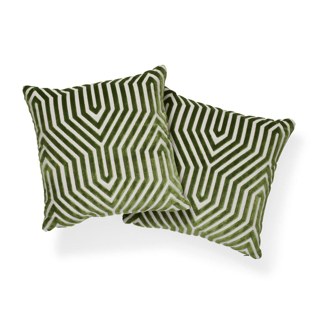 Schumacher Lettuce 20" x 20" Vanderbilt Velvet Pillow