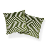 Schumacher Lettuce 20" x 20" Vanderbilt Velvet Pillow