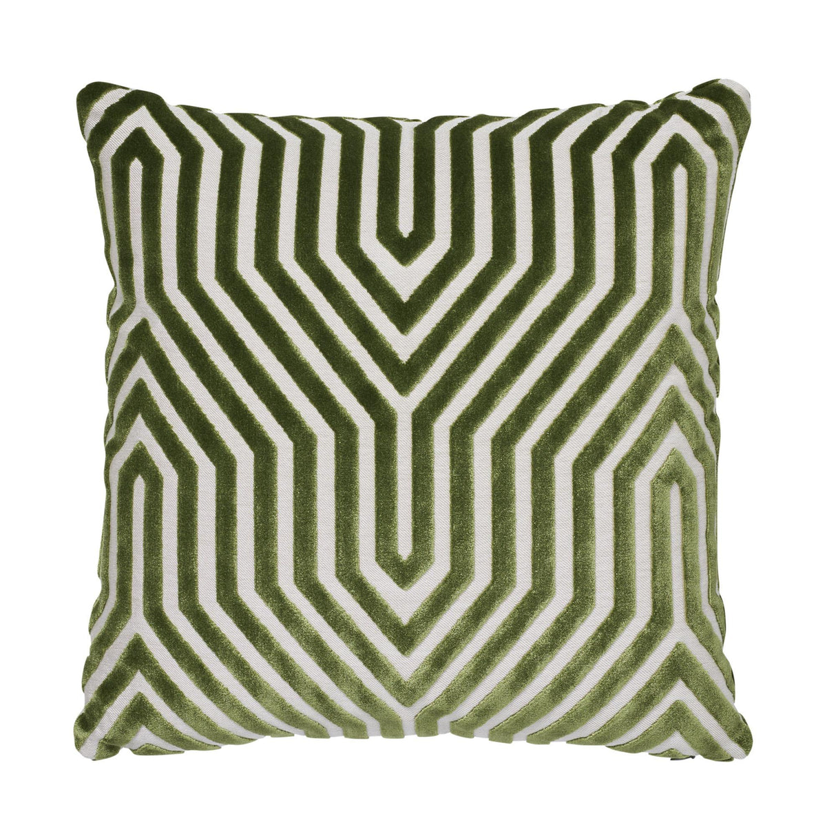 Schumacher Lettuce 20" x 20" Vanderbilt Velvet Pillow