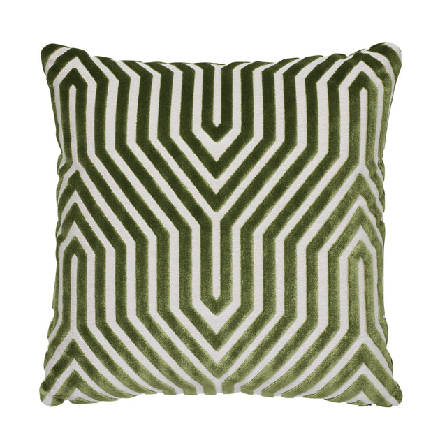 Schumacher Lettuce 20" x 20" Vanderbilt Velvet Pillow