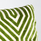 Schumacher Lettuce 24" x 12" Vanderbilt Velvet Pillow