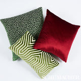 Schumacher Lettuce 24" x 12" Vanderbilt Velvet Pillow