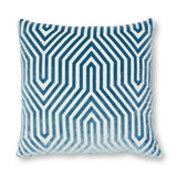 Schumacher Marine 20" x 20" Vanderbilt Velvet Pillow