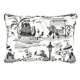 Schumacher Black 20" x 14" Bassano Toile Pillow