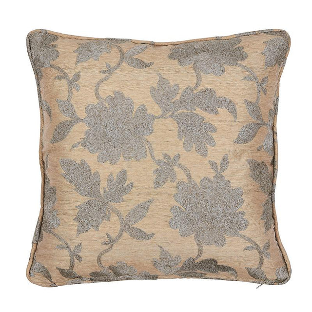 Schumacher Pewter 18" x 18" Moon Garden Pillow