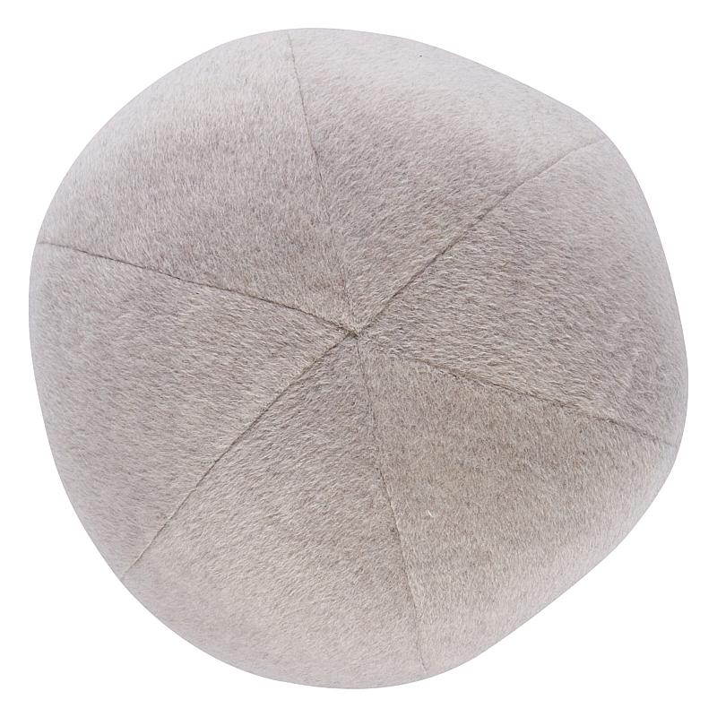 Schumacher Stone 12" x 12" Dixon Mohair Sphere Pillow