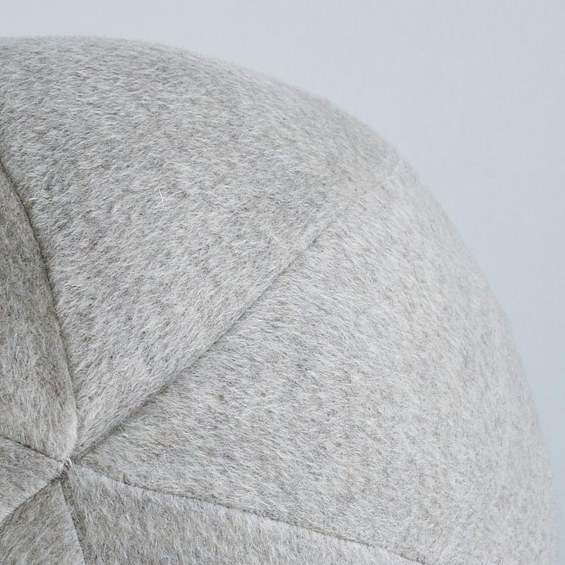 Schumacher Stone 12" x 12" Dixon Mohair Sphere Pillow