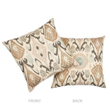 Schumacher Moonstone 20" x 20" Turkestan Embroidery Pillow