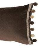 Schumacher Sophia Velvet Cocoa 16" x 11" Pillow