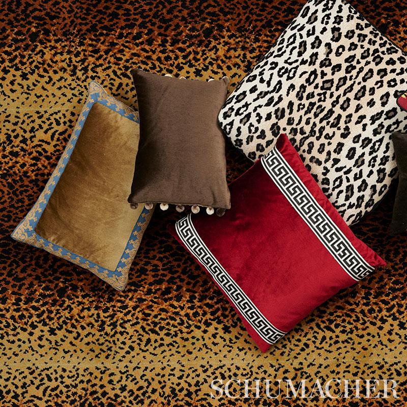 Schumacher Sophia Velvet Cocoa 16" x 11" Pillow