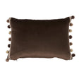 Schumacher Sophia Velvet Cocoa 18" x 12" Pillow