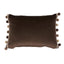 Schumacher Sophia Velvet Cocoa 18" x 12" Pillow