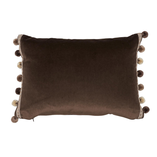Schumacher Sophia Velvet Cocoa 18" x 12" Pillow