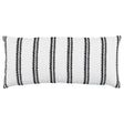 Schumacher Paloma Embroidery Ebony 30" x 14" Pillow