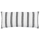 Schumacher Paloma Embroidery Ebony 30" x 14" Pillow