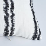 Schumacher Paloma Embroidery Ebony 30" x 14" Pillow