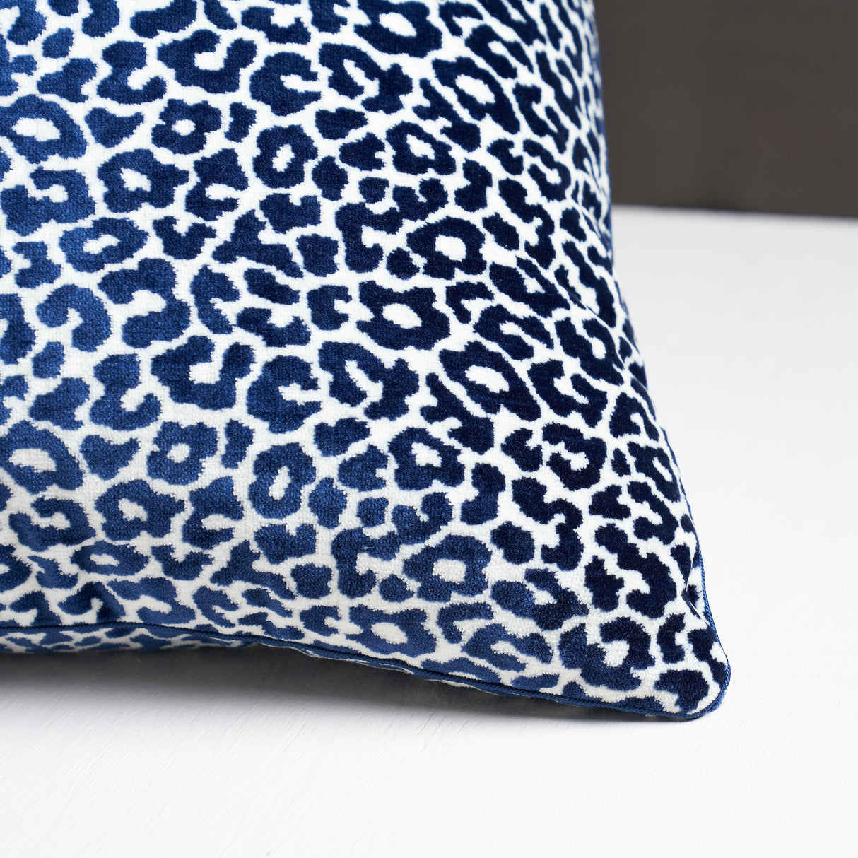 Schumacher Midnight 20" x 20" Madeleine Velvet Pillow
