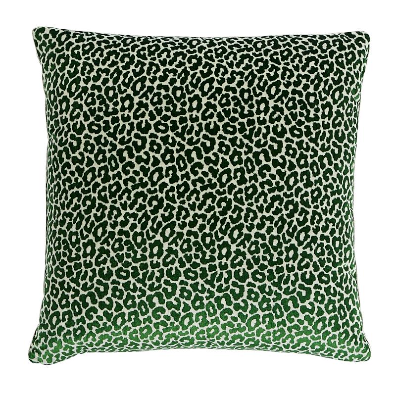 Schumacher Madeleine Velvet Emerald 18" x 18" Pillow