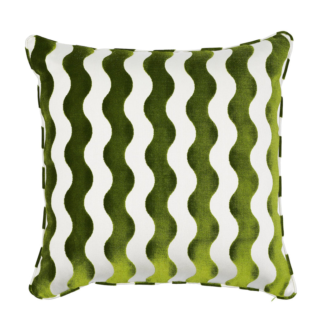 Schumacher The Wave Lettuce 20" x 20" Pillow