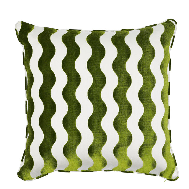 Schumacher Lettuce 24" x 24" The Wave Pillow