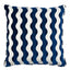Schumacher Navy 24" x 24" The Wave Pillow