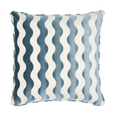 Schumacher Sky 24" x 24" The Wave 24" Pillow