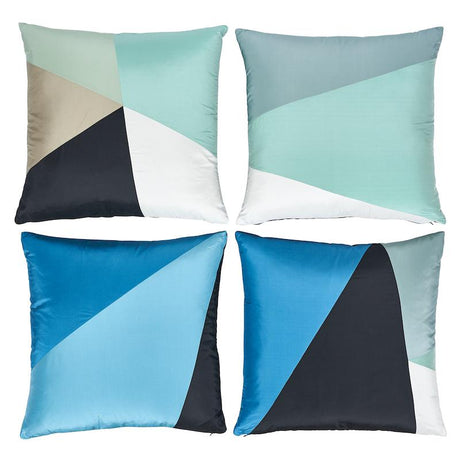 Schumacher Peacock 20" x 20" Cubist Pillow