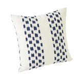 Schumacher Indigo 20" x 20" Izmir Stripe Pillow