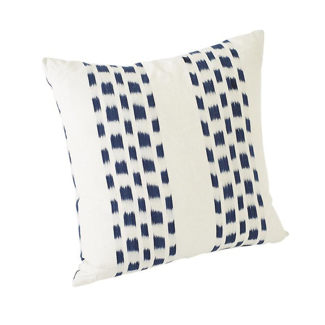 Schumacher Indigo 20" x 20" Izmir Stripe Pillow