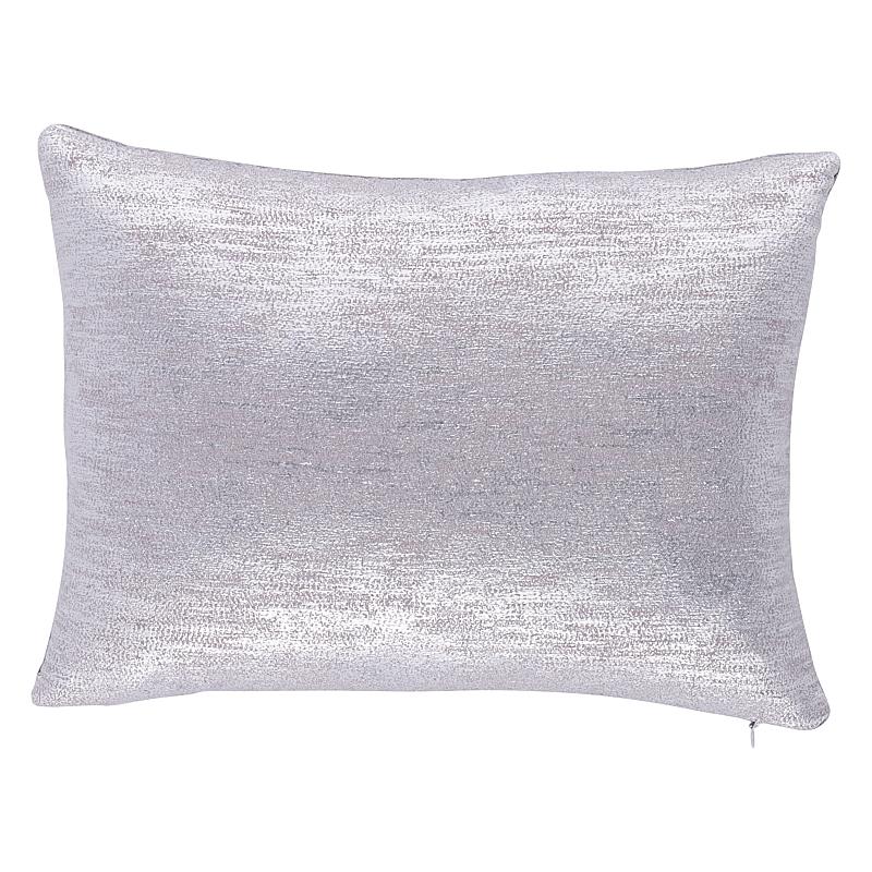 Schumacher Mercury 18" x 12" Argento Pillow