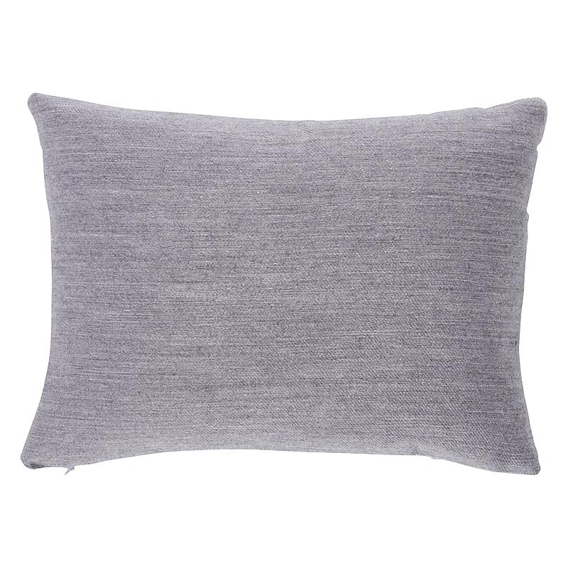 Schumacher Mercury 18" x 12" Argento Pillow