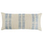 Schumacher Blue 30" x 14" Kudu Stripe Pillow