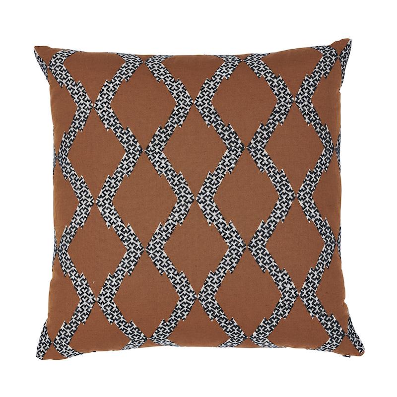 Schumacher Sienna 22" x 22" Topi Pillow