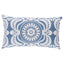 Schumacher Chambray 26" x 15" Castanet Embroidery Pillow