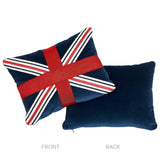 Schumacher Midnight 16" x 12" Union Flag Pillow